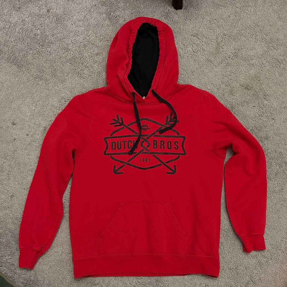 Dutch Bros Vibrant Red Men's Hoodie